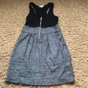 Gray and Black Dress